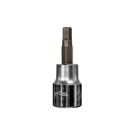 K-Tool International Hex Bit Socket, 3/8" Drive, 4mm KTI-27904